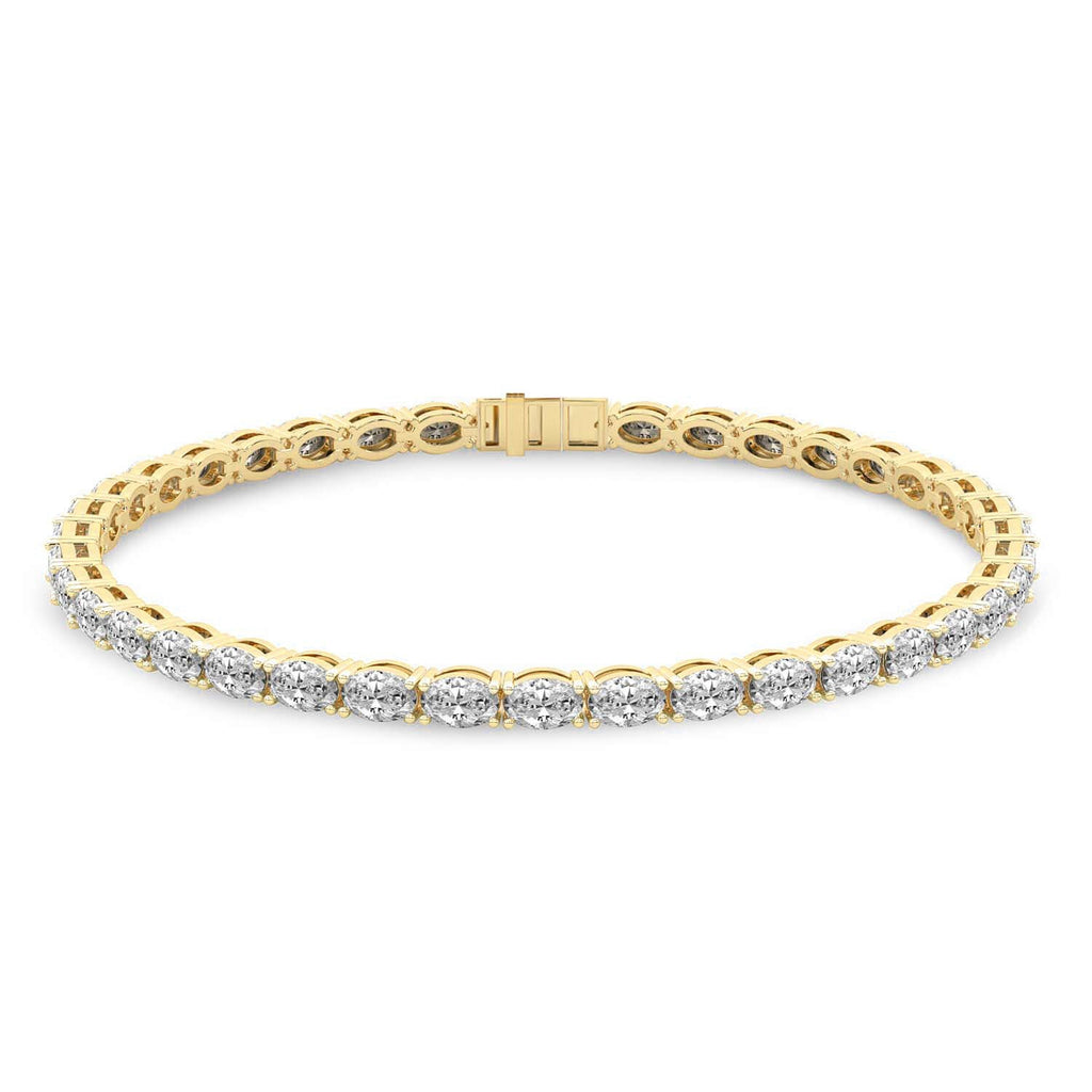 Sparkles Oval Diamond Tennis Bracelet