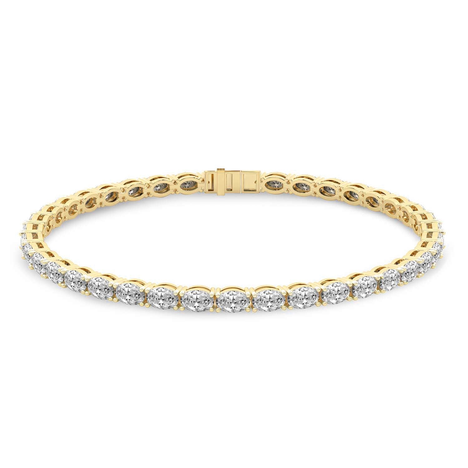 Sparkles Oval Diamond Tennis Bracelet