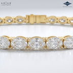 Arias by Lara Dutta Oval Diamond Tennis Bracelet