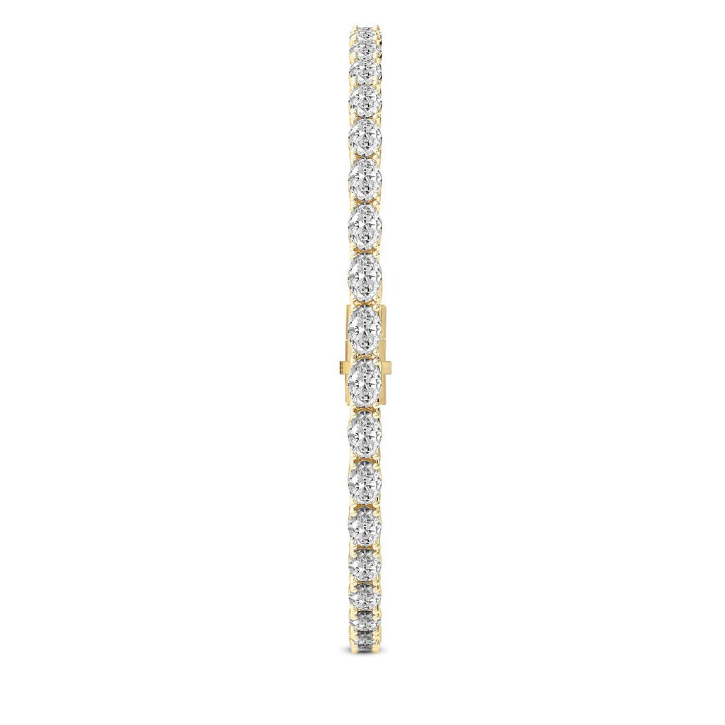 Sparkles Oval Diamond Tennis Bracelet