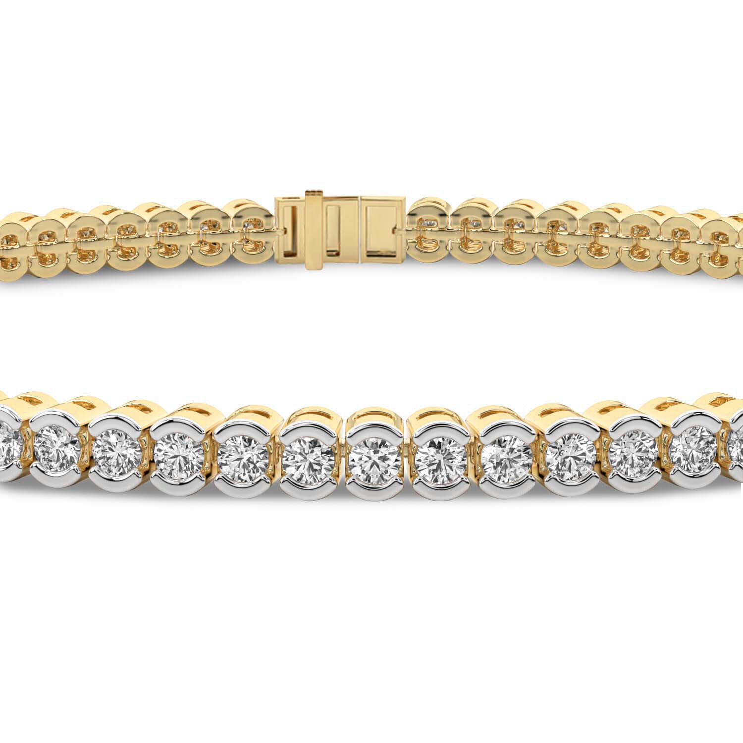 Sparkles Bezel Tennis Bracelet