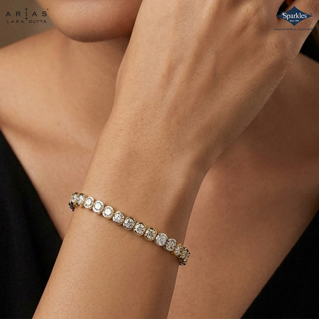 Arias by Lara Dutta Bezel Tennis Bracelet