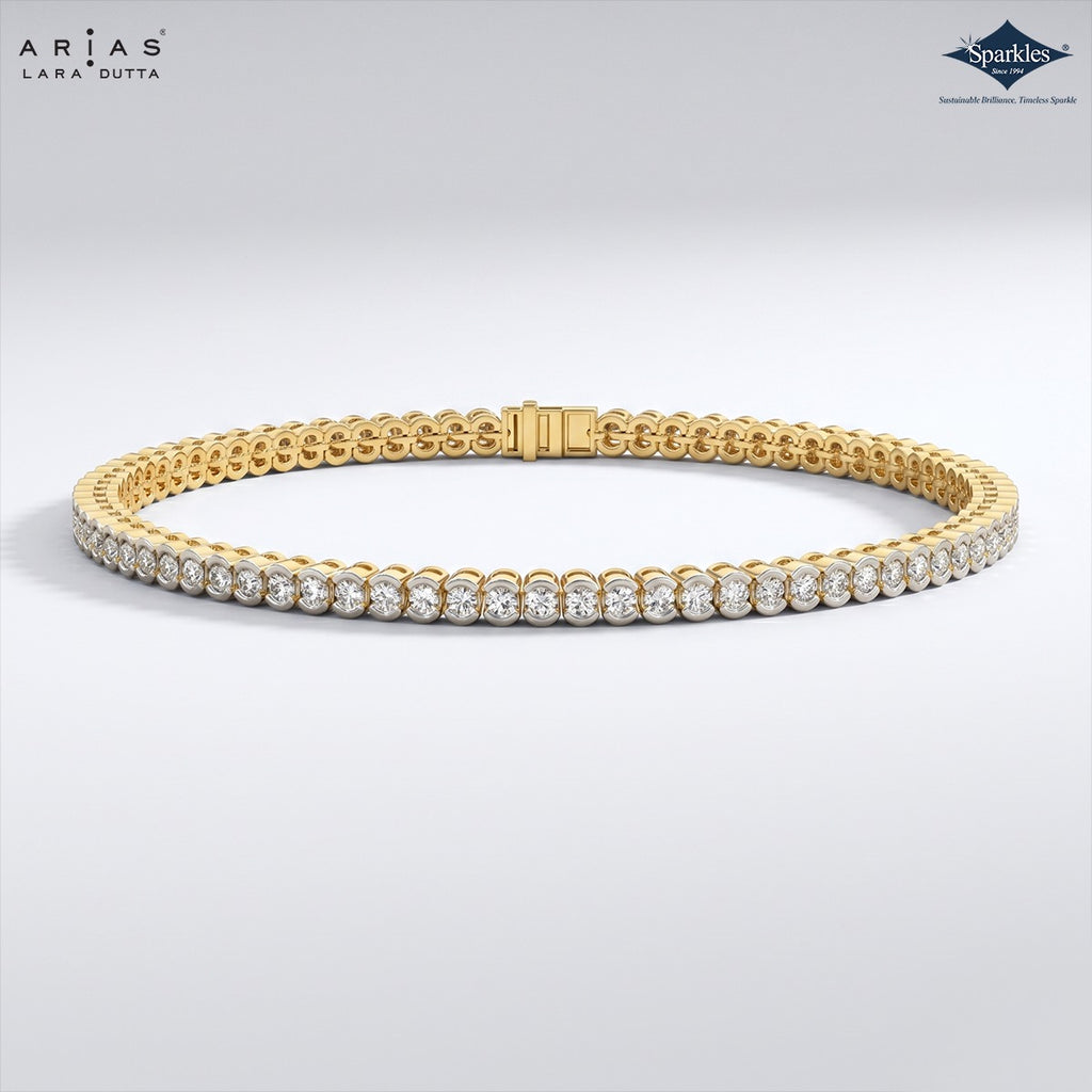 Arias by Lara Dutta Bezel Tennis Bracelet