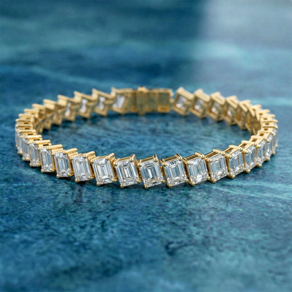 Sparkles Baguette Link Diamond Bracelet