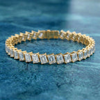 Sparkles Baguette Link Diamond Bracelet