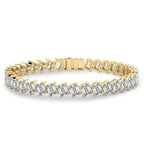 Sparkles Baguette Link Diamond Bracelet