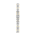 Sparkles Emerald & Round Brilliant Cut Diamond Bracelet