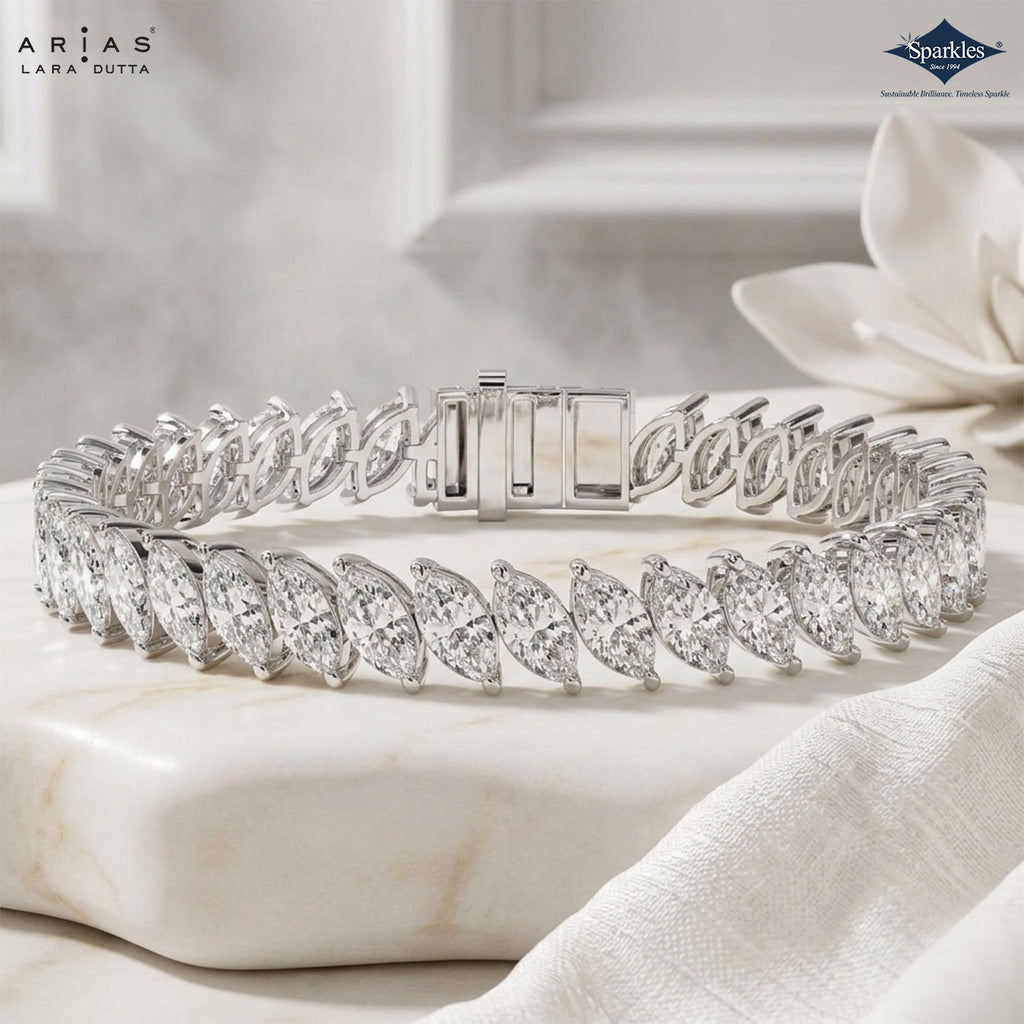Arias by Lara Dutta Sustainable Brilliance Marquise Bracelet