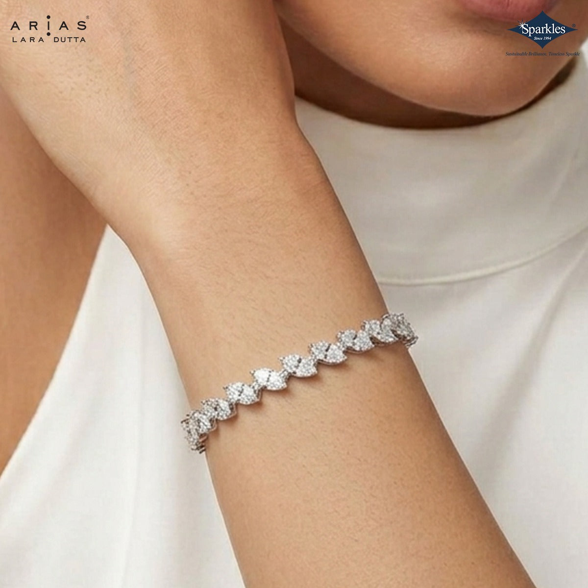 Arias by Lara Dutta Sustainable Brilliance Marquise Bracelet