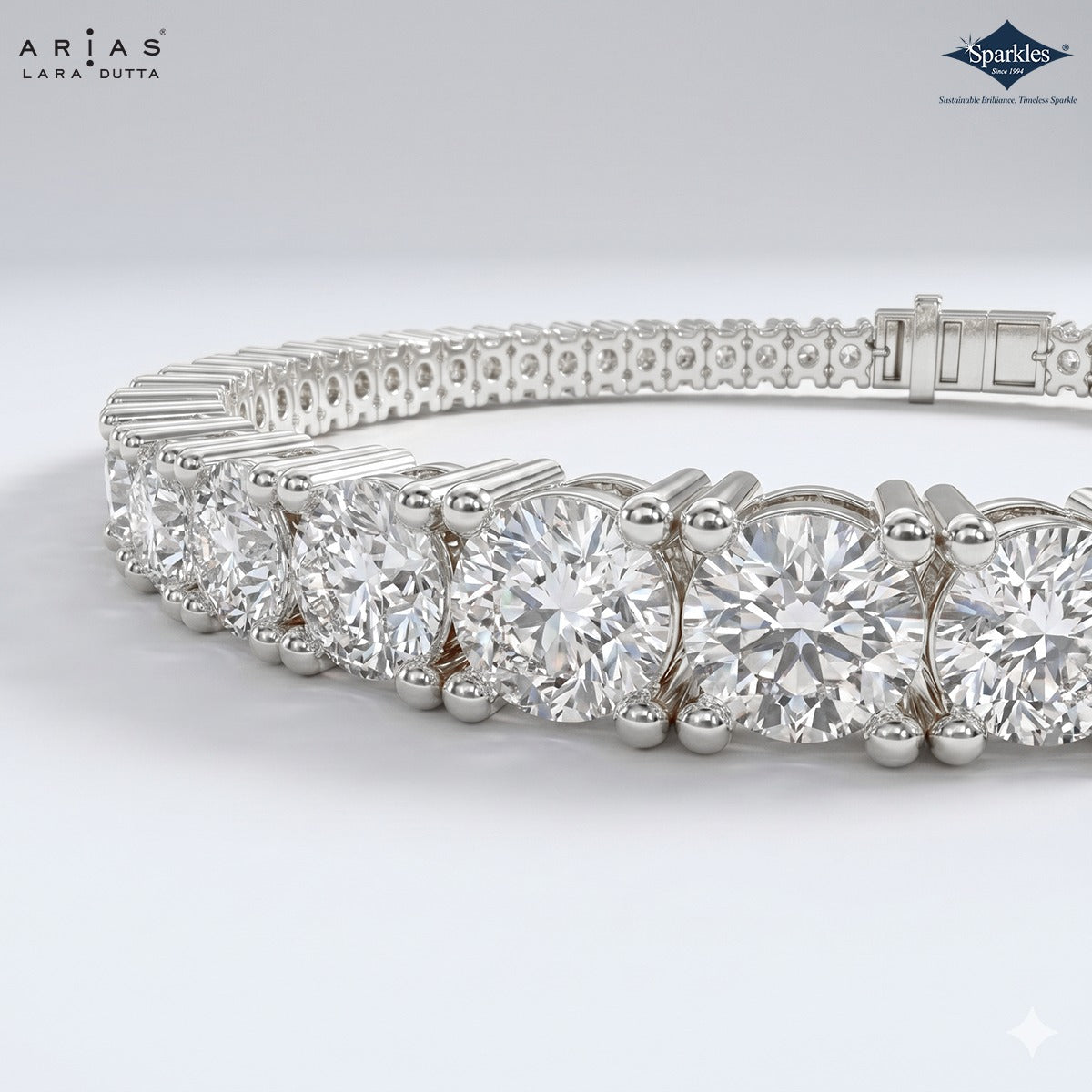Arias by Lara Dutta Graduated Tennis Bracelet