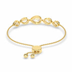 Sparkles Pear Cut Diamond Lariat Diamond Bracelet