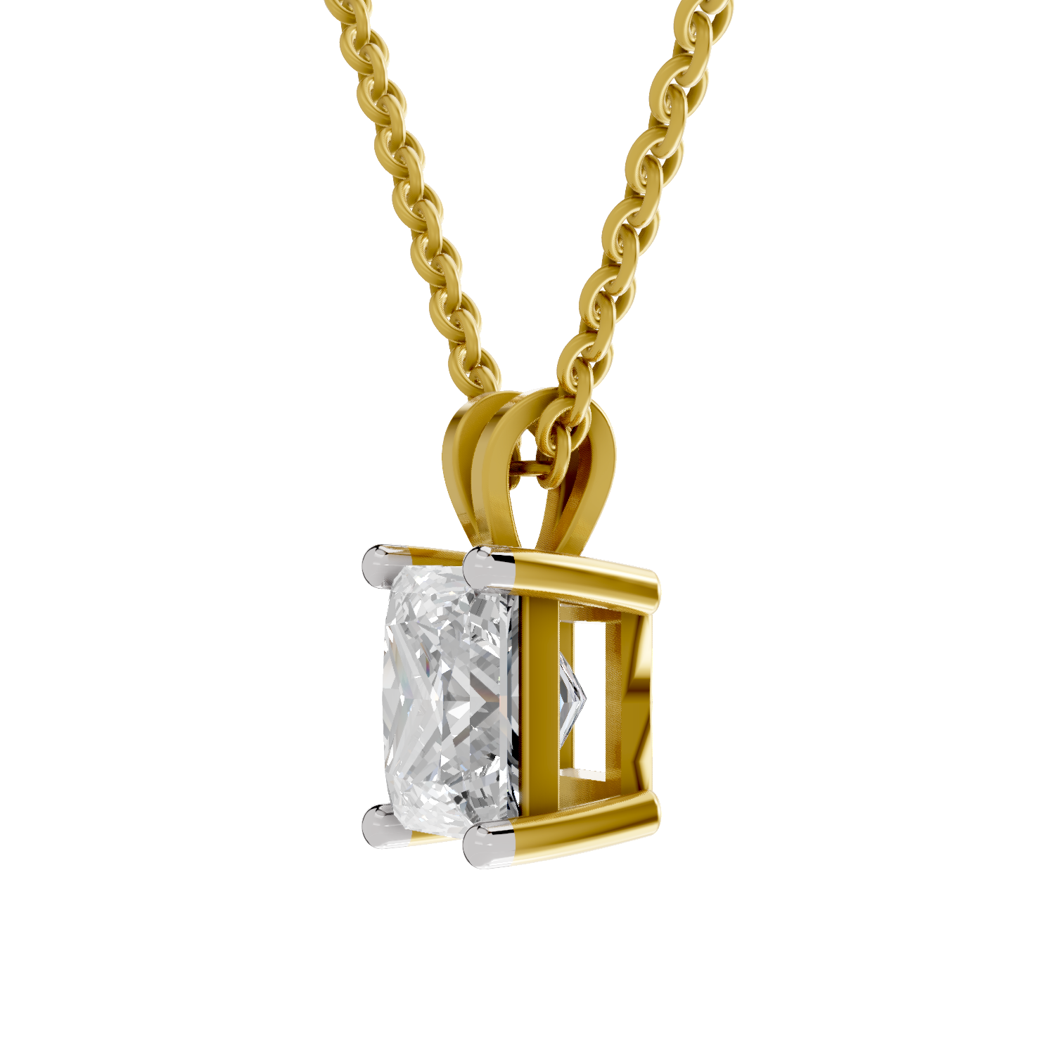 Sparkles Princess Cut Solitaire Pendant