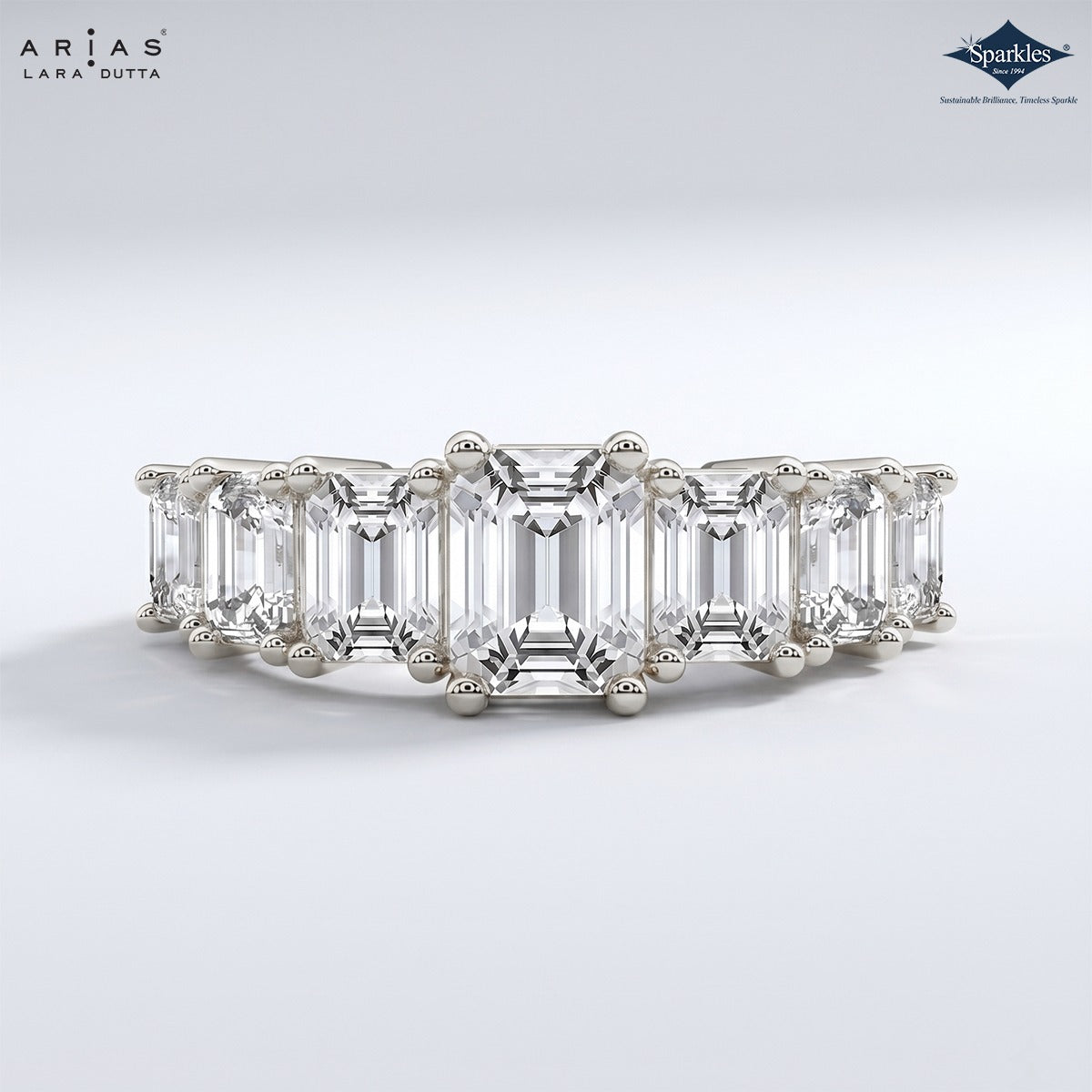 Arias by Lara Dutta Emerald Elegance Ring