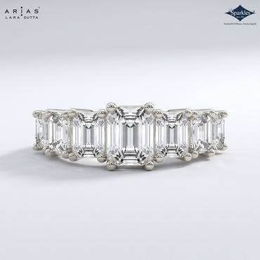 Arias by Lara Dutta Emerald Elegance Ring