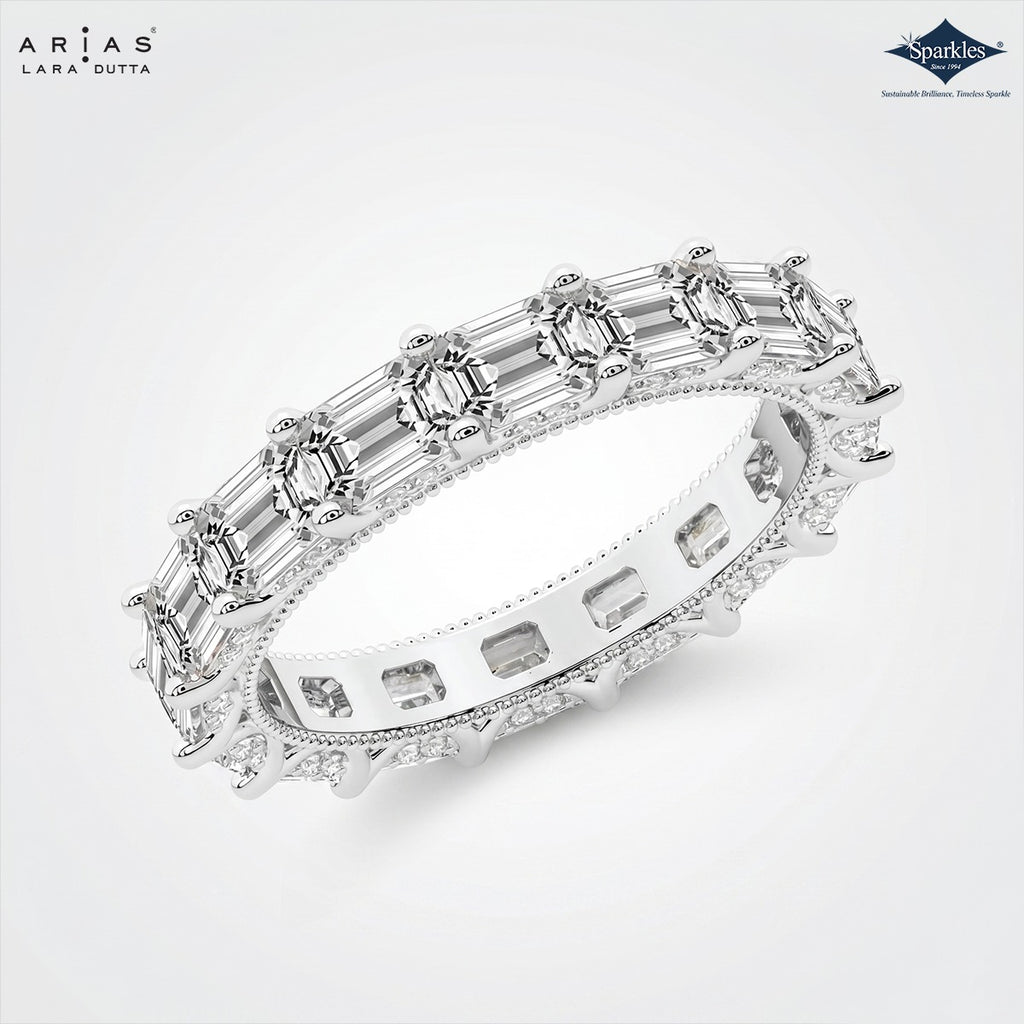 Arias by Lara Dutta Signature Emerald Eternity Ring