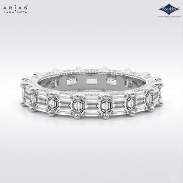 Arias by Lara Dutta Signature Emerald Eternity Ring
