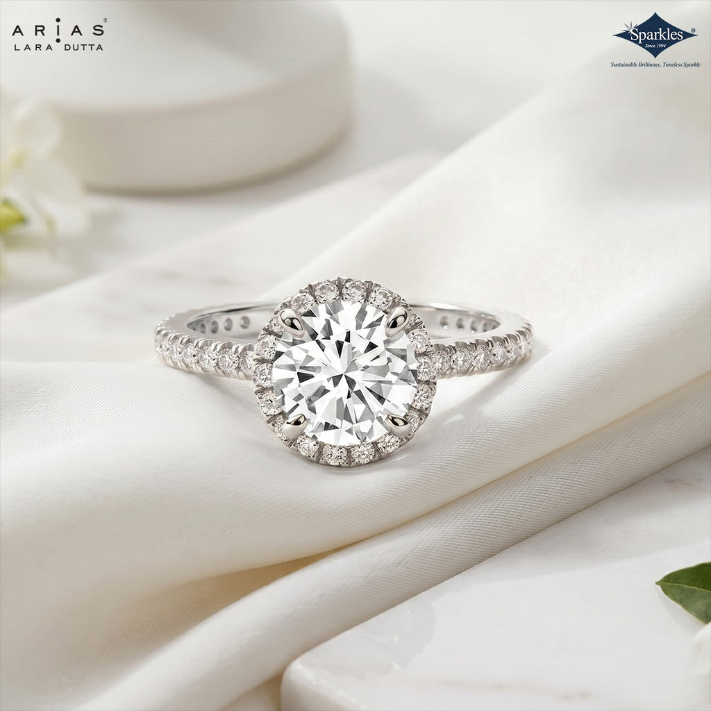 Arias by Lara Dutta Classic Four-Prong Solitaire Engagement Ring