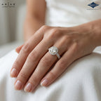 Arias by Lara Dutta Ornate Crown Diamond Ring