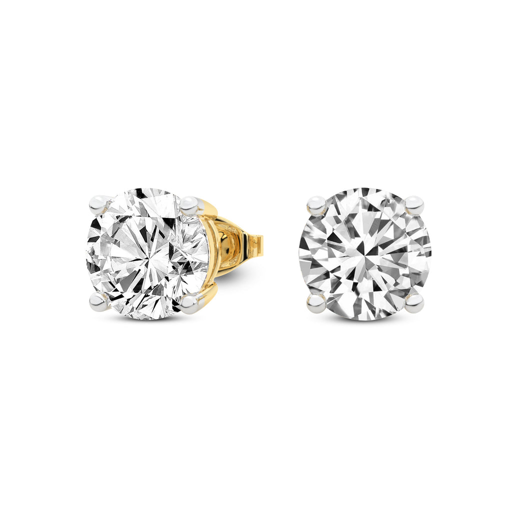 Sparkles 6.48 Carat Solitaire Stud Diamond Earring