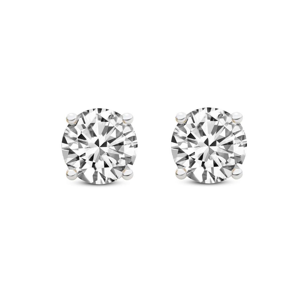 Sparkles 7.37 Carat Solitaire Stud Diamond Earring