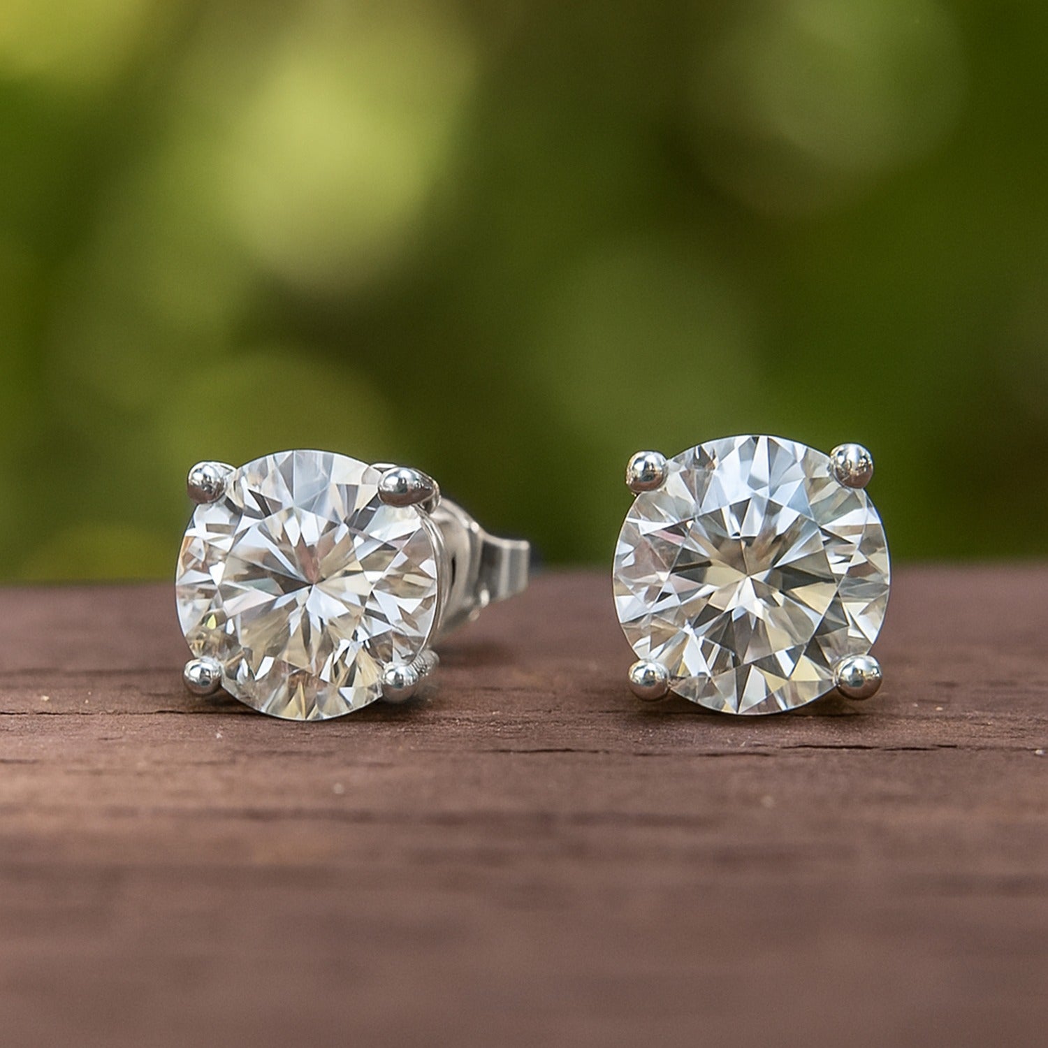 Sparkles Lab Grown Round Diamond Stud Earrings (0.75 ct. tw) in 14K White Gold