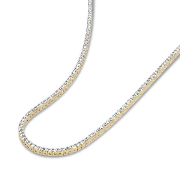 Sparkles 14K Gold in 5.03 Carat Diamond Eloria Tennis Necklace