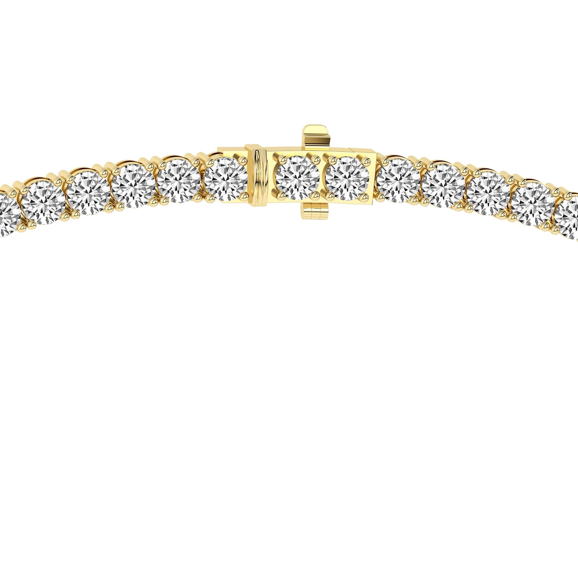 Sparkles 14K Gold in 5.03 Carat Diamond Eloria Tennis Necklace