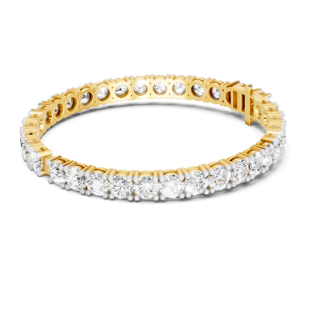 Sparkles Baguette & Pear-Shaped 24.43 Carat Diamond Bangle Bracelet