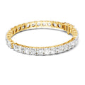 Sparkles Baguette & Pear-Shaped 24.43 Carat Diamond Bangle Bracelet
