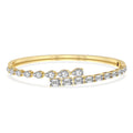 Sparkles Baguette & Pear-Shaped Bangle Bracelet