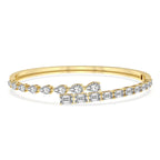 Sparkles Baguette & Pear-Shaped Bangle Bracelet