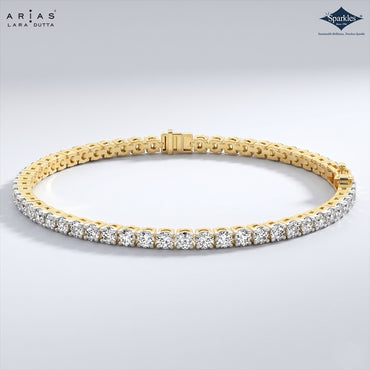 Arias by Lara Dutta Golden Radiance Tennis Bracelet