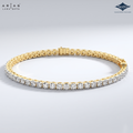 Arias by Lara Dutta Elegant Round-Cut Tennis Bracelet