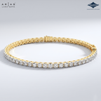 Arias by Lara Dutta Elegant Round-Cut Tennis Bracelet