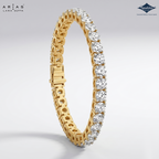 Arias by Lara Dutta Elegant Round-Cut Tennis Bracelet