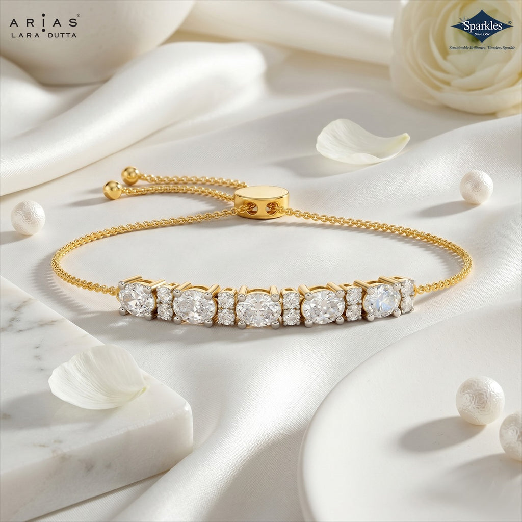 Arias by Lara Dutta Adjustable Bolo Chain Bracelet