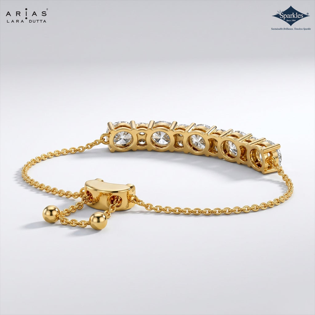 Arias by Lara Dutta Adjustable Bolo Chain Bracelet