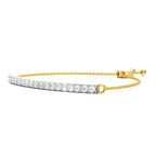 Sparkles Diamond Bar Bolo Bracelet
