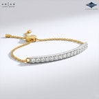 Arias by Lara Dutta Diamond Bar Bolo Bracelet