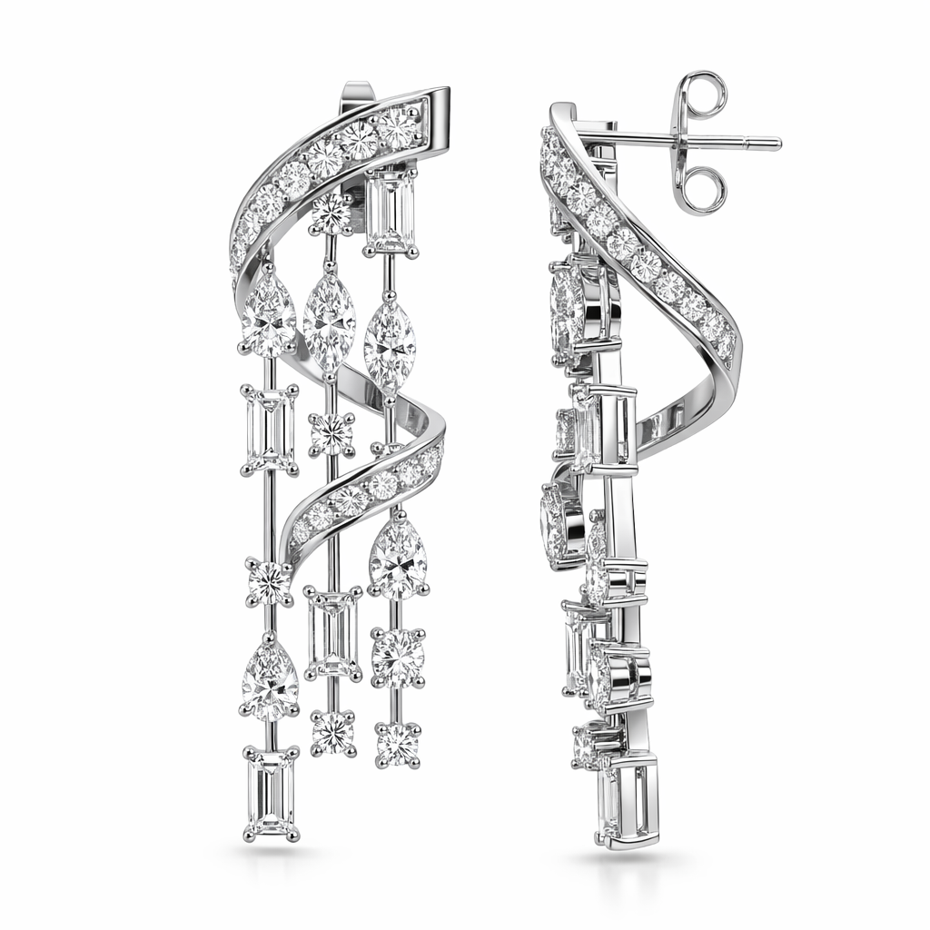 Lumira Diamond Cascade Earrings