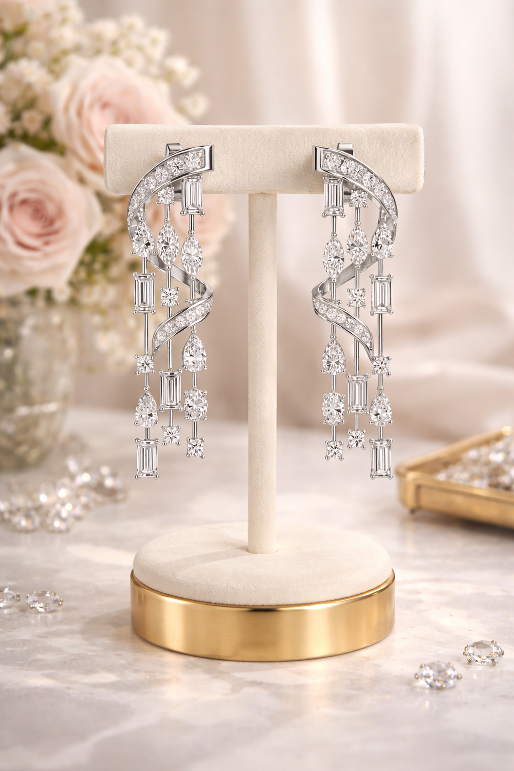 Lumira Diamond Cascade Earrings