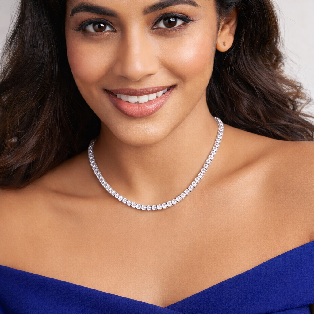 Avira Diamond Tennis Necklace