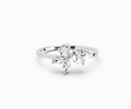 0.46 CTW Round & Marquise Diamond Cluster Ring in 14K White Gold