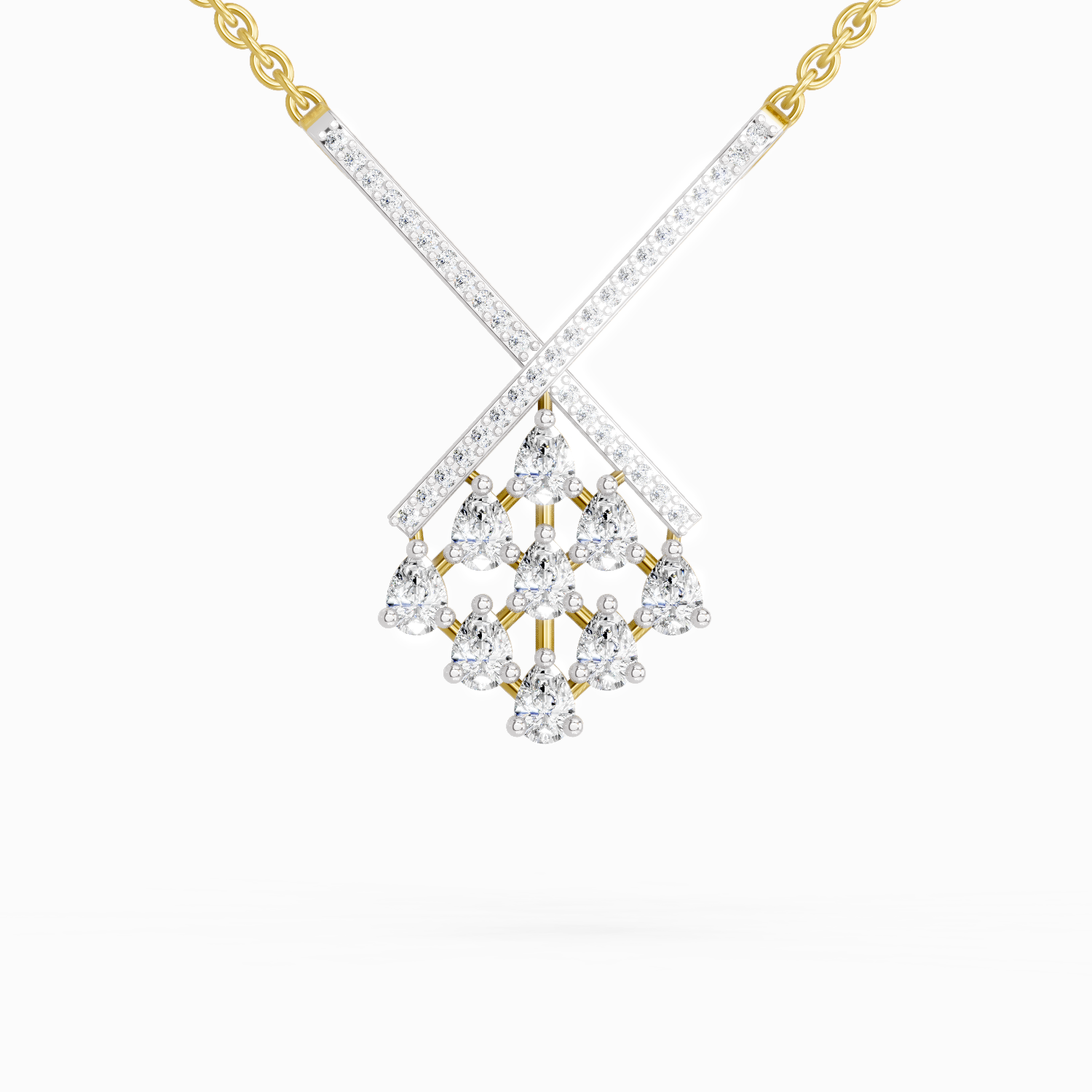 0.94 ct Pear Fashion Pendant Necklace in 14K