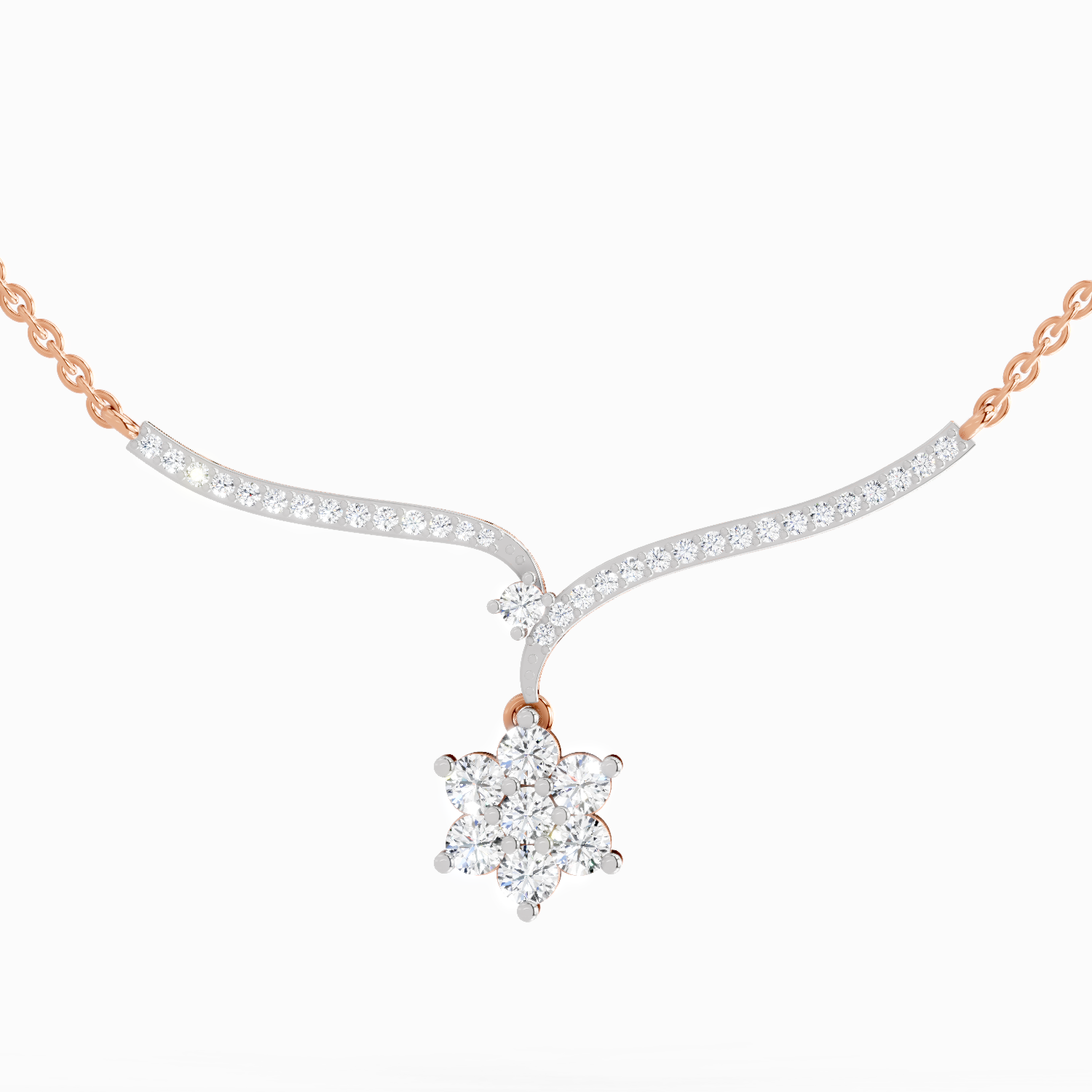 1.15 ct Star Lit Pendant Necklace in 14K
