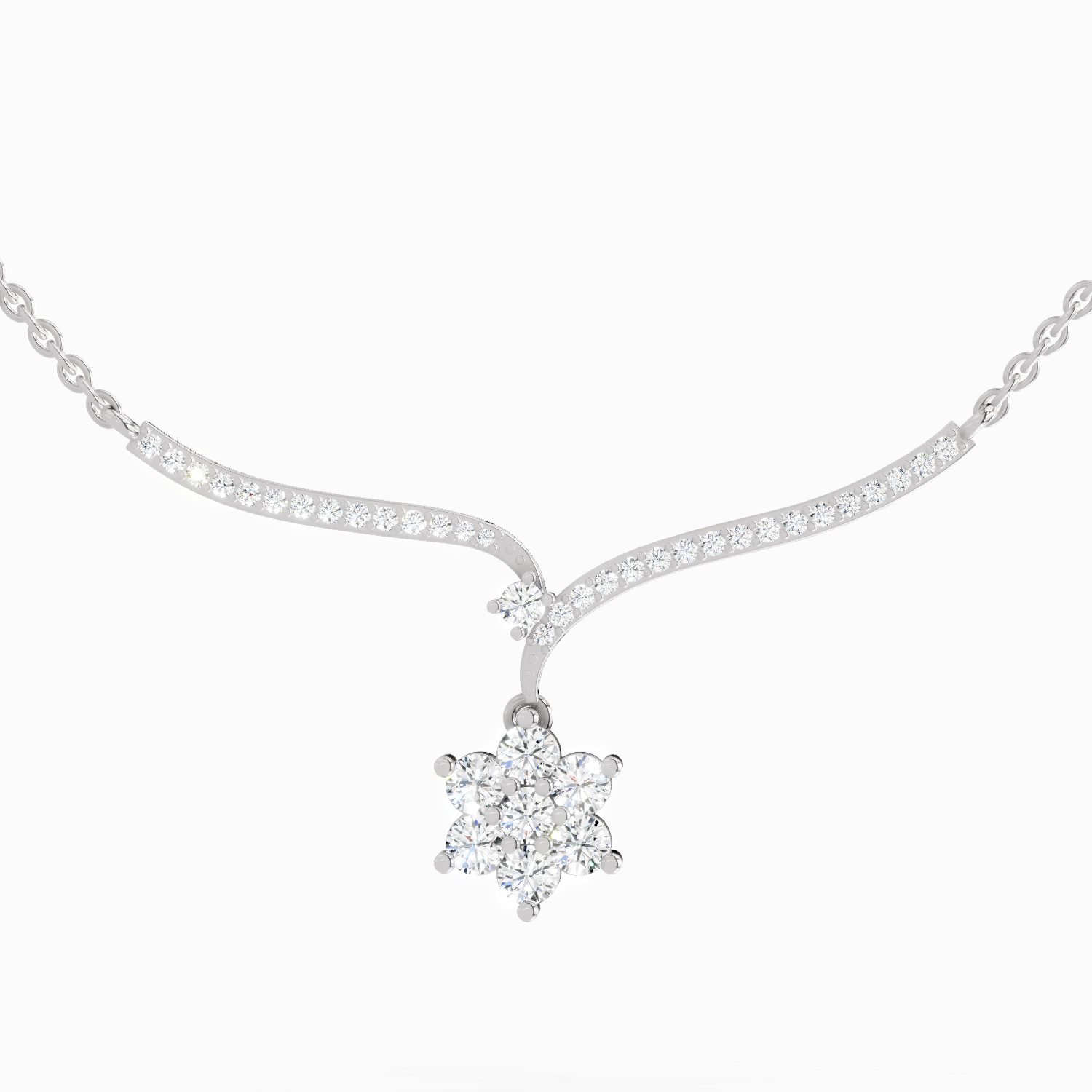 1.15 ct Star Lit Pendant Necklace in 14K