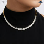 Arias by Lara Dutta Oval Shape Diamond Necklace