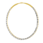 Sparkles Emerald Line With Brillant Y Drop Diamond Necklace