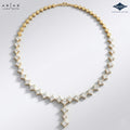 Arias by Lara Dutta Princess-Cut Diamond Linear Necklace