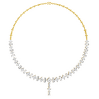 Sparkles Princess-Cut Linear Diamond Necklace